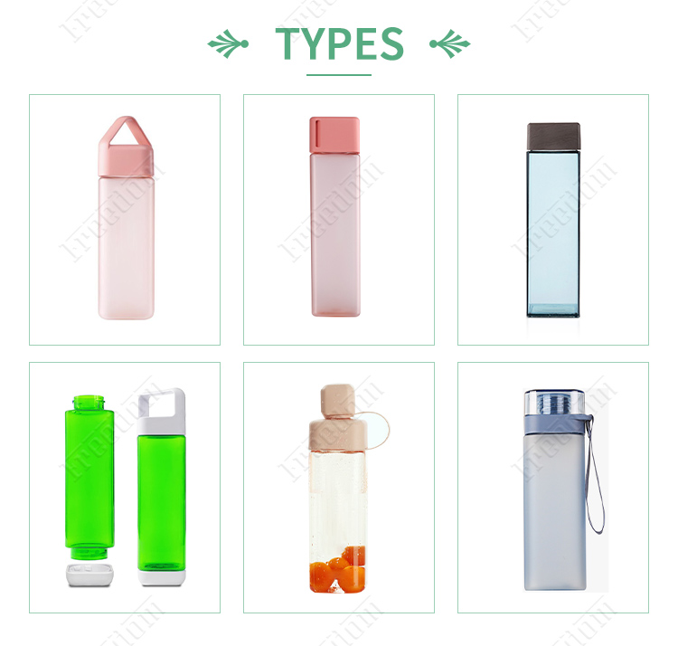 Amazon Hot Selling Plastic Square Recyclable Custom Water Bottles Buy