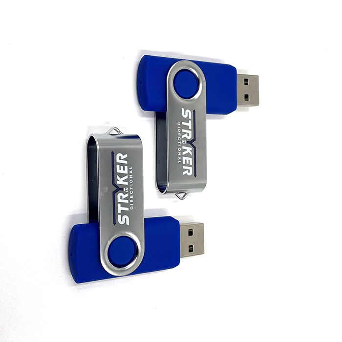 Factory Price USB Plastic And Metal USB Stick CustomSwivel USB Flash Drive With Custom Logo