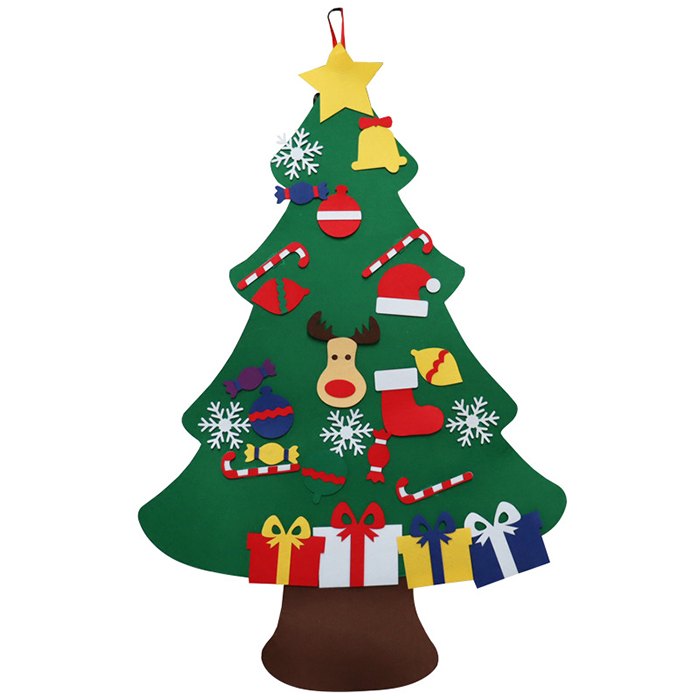Factory Price DIY Felt Christmas Tree New Year Gifts Kids Toys Christmas Indoor Decoration