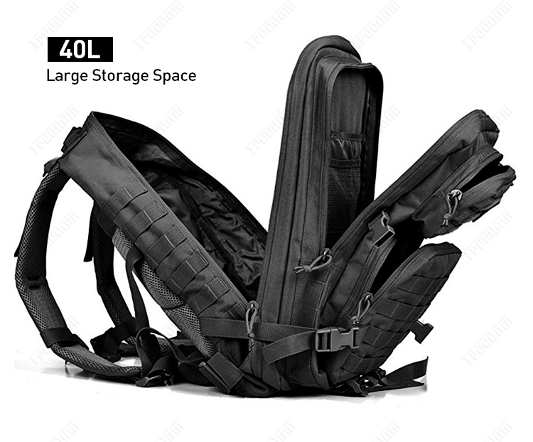 PARMIA TPU black molle bag, black military bag, black tactical bag
