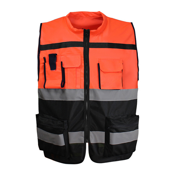 Wholesale Cheap Price High Visibility Engineer Reflective Safety Vest With Pockets