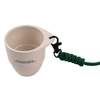 Portable Outdoor Biodegradable 3oz Coffee Grounds Camping Cup With Sling