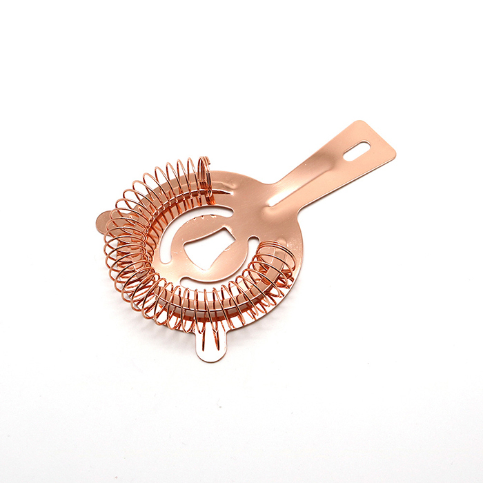 Custom Home Diy Kit Rose Gold Electroplated Cocktail Shaker Making Set With Bamboo Wood Stand