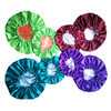 Custom Color Digital Printed Satin Hair Bonnet With Logo