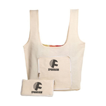 Hot Sale Factory Price Button Foldable Canvas Shopping Tote Bag
