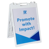 Customized Mini Plastic A Frame Double Side Advertising Display Stand