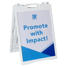 Customized Mini Plastic A Frame Double Side Advertising Display Stand