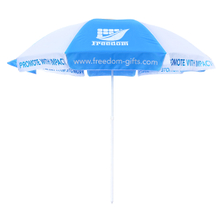 Factory Wholesale Custom Logo Outdoor Beach Umbrella Patio Parasol Sun Umbrella