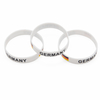 Wholesale Customize German Flag Bracelet Silicone Rubber Germany Wristbands