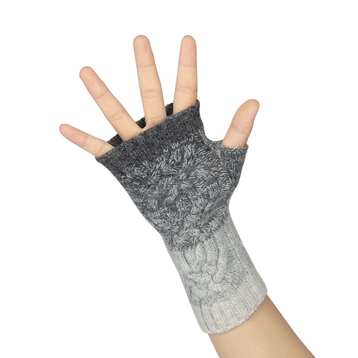 High Quality Winter Warm Fingerless Gloves Women Fashion Cashmere Knitted Gloves