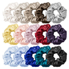 Amazon Hot Sell Silk Satin Elastic Hair Rope Large Size Mulberry Silk Scrunchies