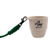Portable Outdoor Biodegradable 3oz Coffee Grounds Camping Cup With Sling