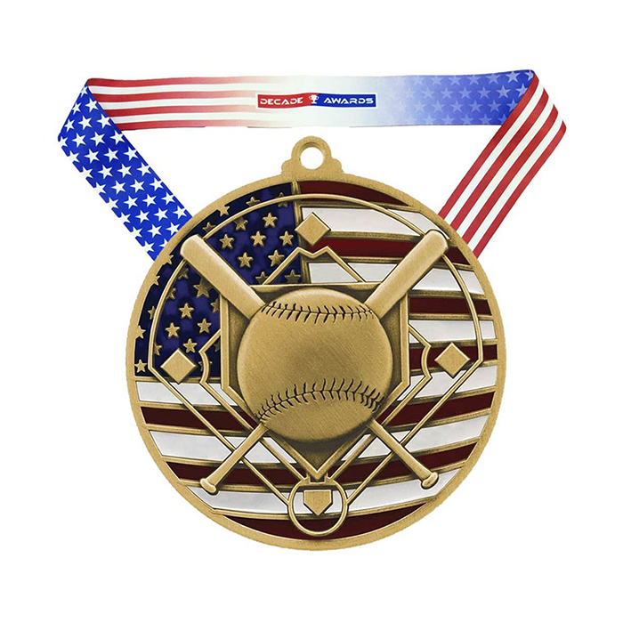 High Quality Custom Awards Baseball Engraved Medal