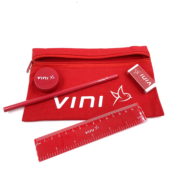 Wholesale Cheap Price Customized Fashion Durable Strong Zipper Pouch Cotton Pencil Case