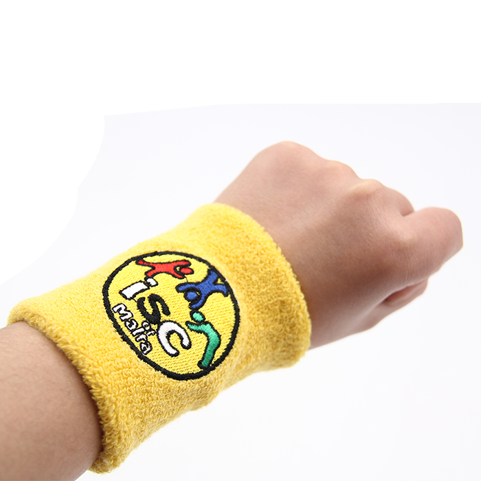 Customized Cheap Absorbs Sweat Cotton Wristbands for Sports Fans