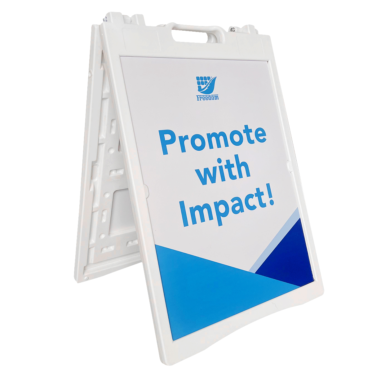 Customized Mini Plastic A Frame Double Side Advertising Display Stand