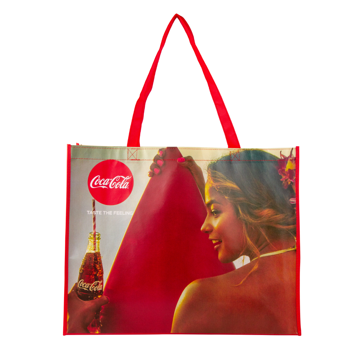 Custom Logo Printed Extra Large Laminated PP Shopping Tote Bag
