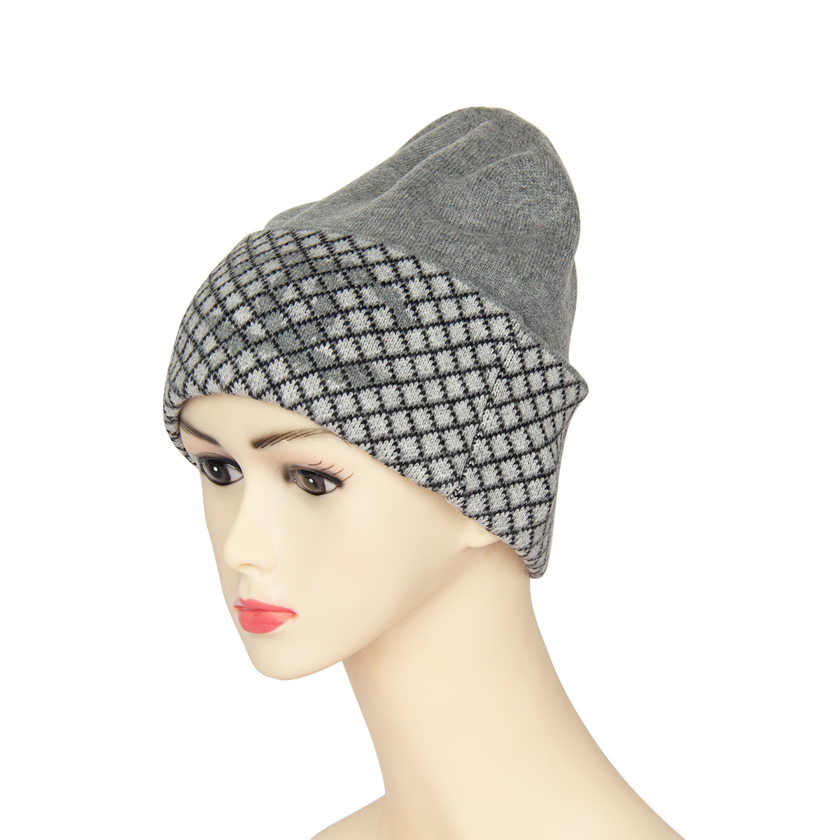 High Quality Custom Winter Warm Hat 100% Cashmere Cap Unisex Adult Beanie Hat