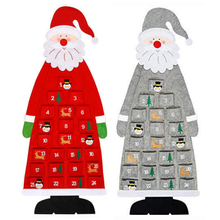 Factory Price Christmas Advent Calendar DIY Felt Christmas Tree Hanging Ornaments