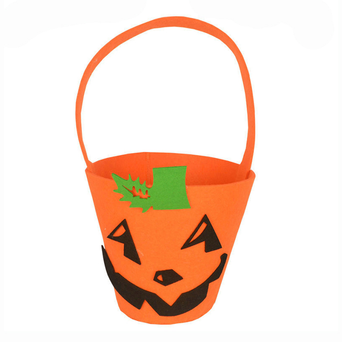 Wholesale Cheap Price Halloween Candy Handbag Felt Gift Bags Halloween Basket