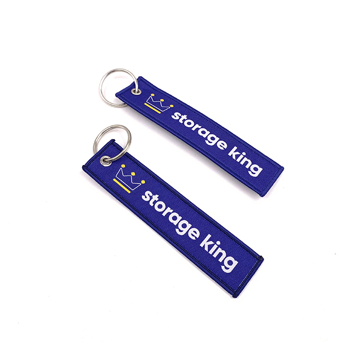 Amazon Hot Sale Pomotional Key Chains Custom Logo Embroidered Printed Keyrings