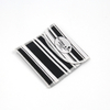 Custom Design Black Aand White Stripes Mini Drawstring Pouch Bag