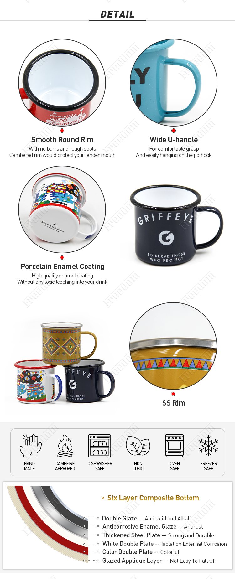 Enamel Mugs (3)