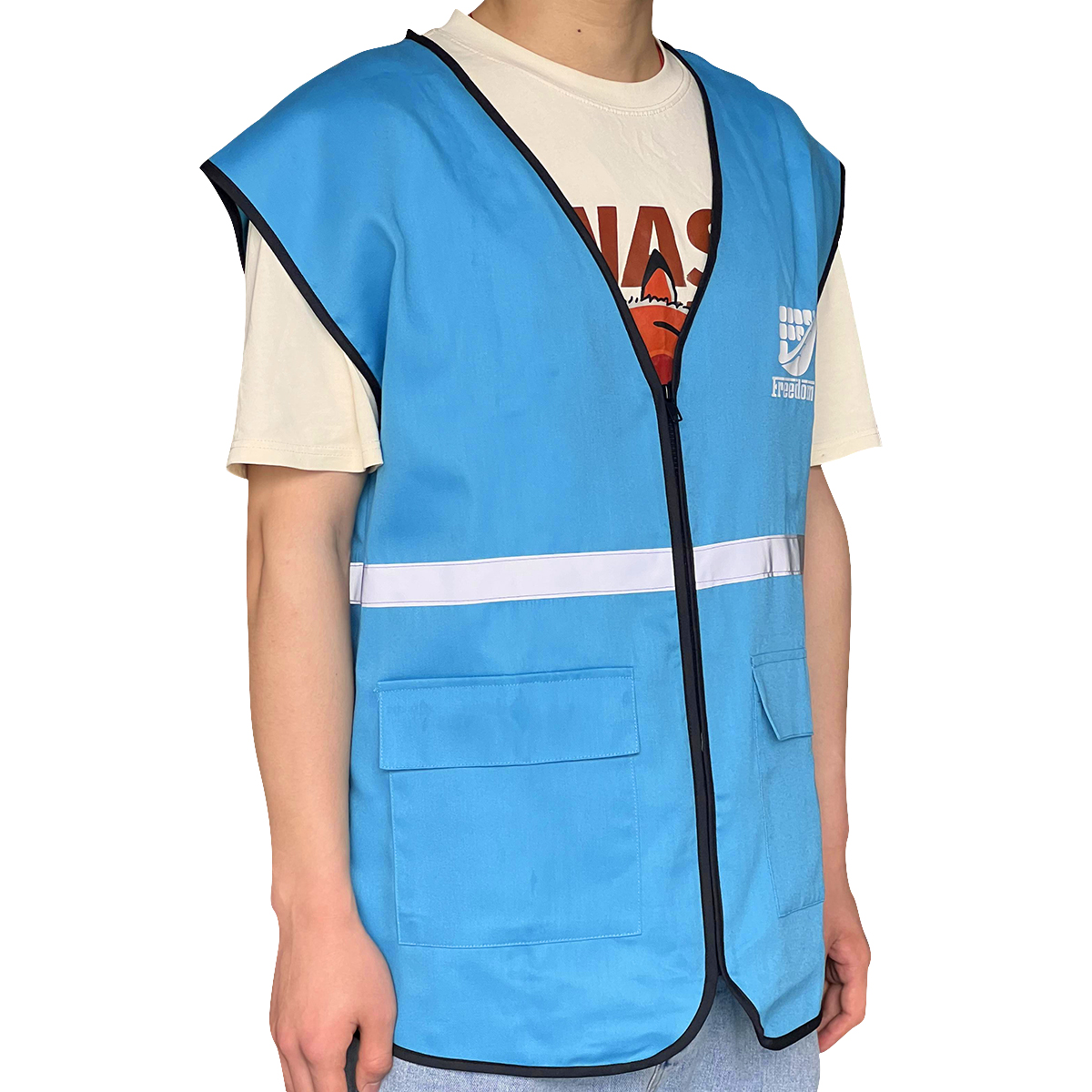 Customizable Outdoor Construction Reflective Traffic Safety Vest with Logo