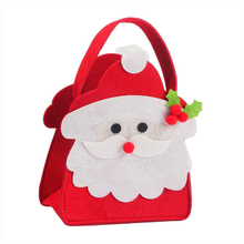 Factory Price Custom Personalized Santa Design Felt Christmas Candy Bag