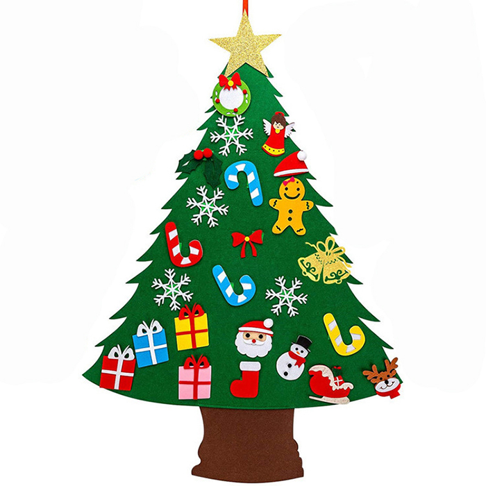 High Quality DIY Felt Christmas Tree Custom Personalized Christmas Ornament For Kids