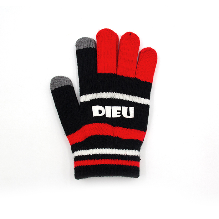 Factory Price Touch Screen Magic Gloves Custom Logo Cotton Knitted Gloves