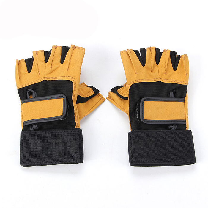 Factory Price Anti-slip Fitness Gloves Weight Lifting Half Gloves With Wrist Support