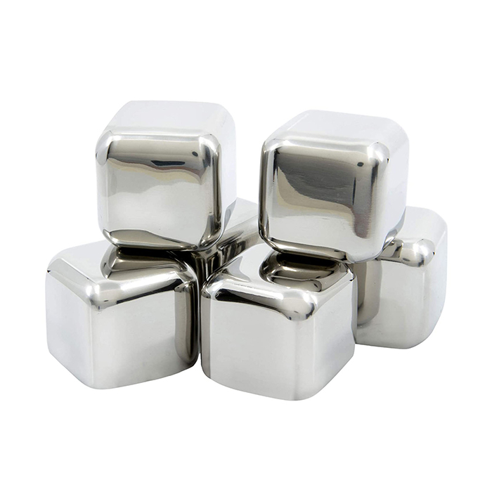 Factory Price Wholesale Square Whiskey Ice Cube Stainless Steel Whiskey Stone