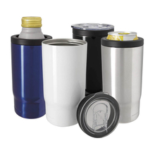 Factory Price Wholesale Multi-function 16 Oz Stainless Steel Can Cooler Holder With Lid