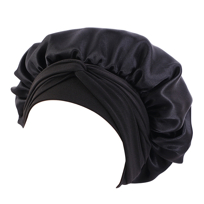 Hot Sale Custom Satin Silk Hair Bonnets With Printed Logo