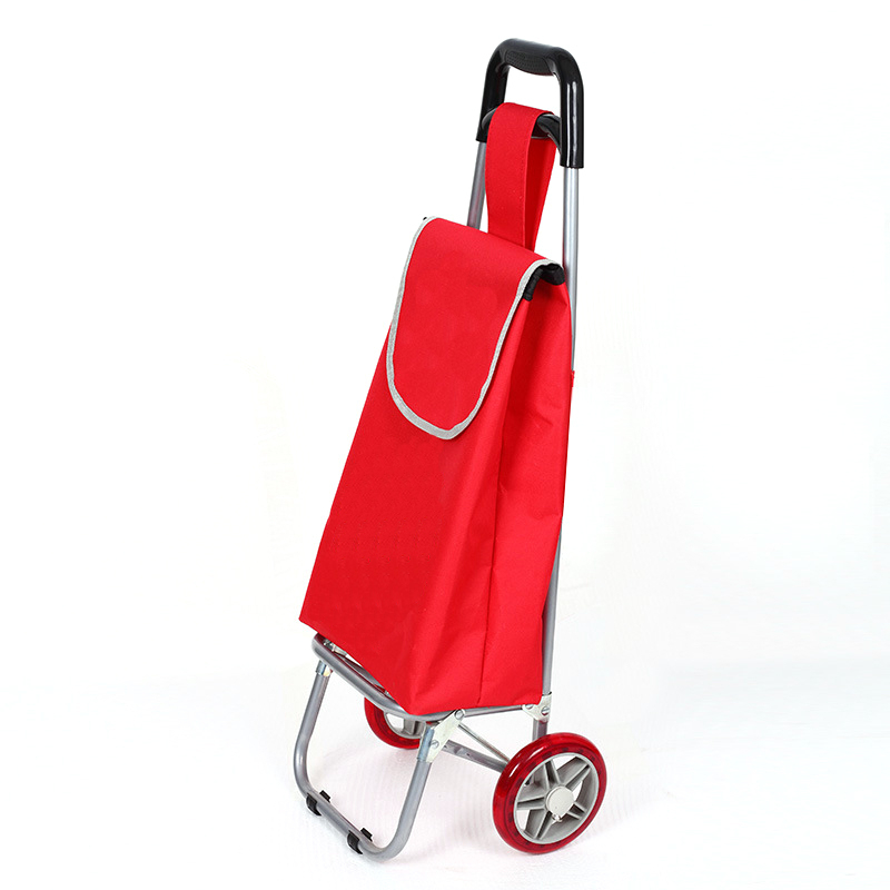 Single Wheel Folding Shopping Trolley Custom Portable Shopping Cart