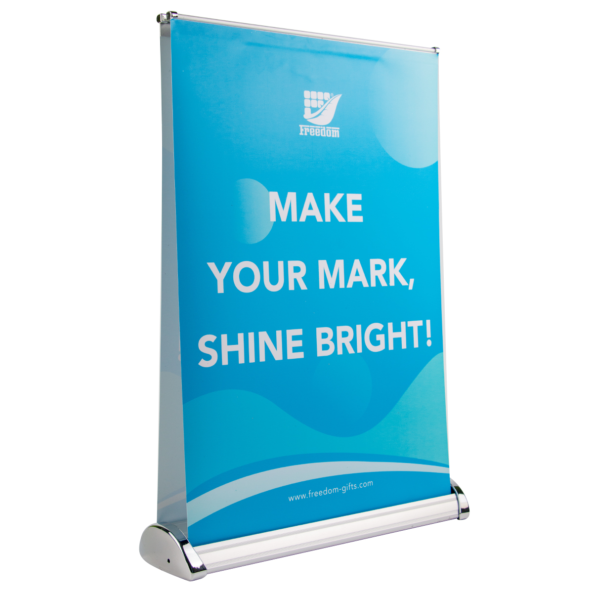 Wholesale Custom Printed Mini Retractable Table Top Roll Up Display Stand