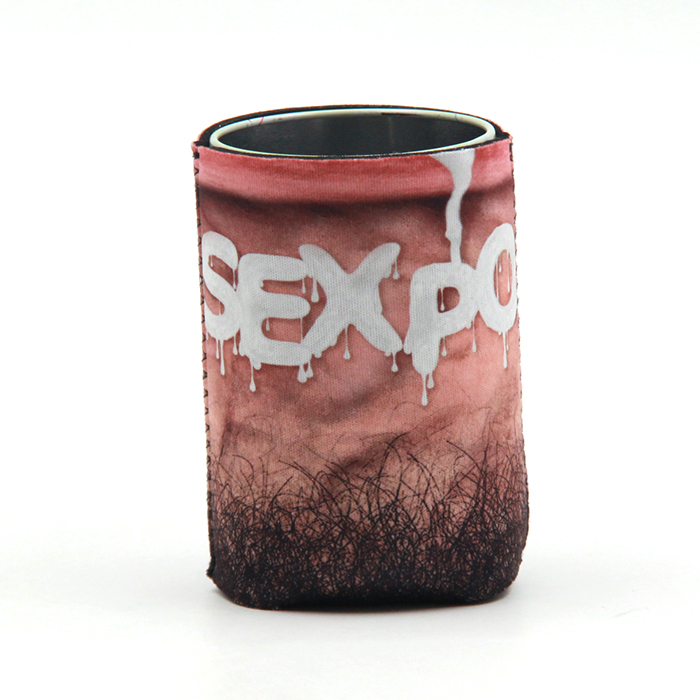 High Quality Sublimation Printed Custom Neoprene Beer Can Cooler Holder