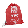 Custom Logo Sublimation Printed Recycled Waterproof 210D Polyester Drawstring Bag 