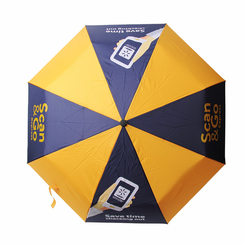 Promotional 3-Fold Windproof Umbrella Anti-UV Waterproof Rainproof Folding Umbrella