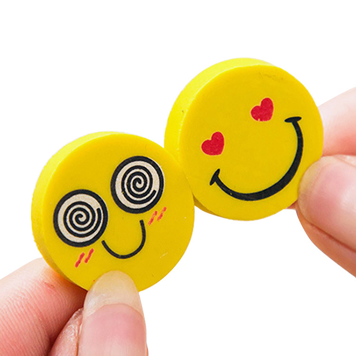 Amazon Hot Sale Customized Rubber Cartoon Funny Erasers For Pencil