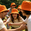 Wholesale Unisex Custom Silk Screen Printed Logo 100% Cotton Fashion Outdoor Bucket Hat