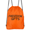 Custom Logo Sublimation Printed Recycled Waterproof 210D Polyester Drawstring Bag 