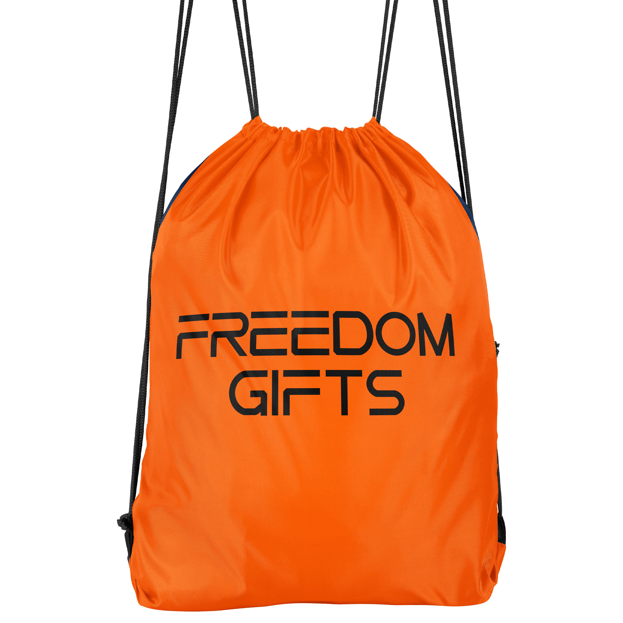 Custom Logo Sublimation Printed Recycled Waterproof 210D Polyester Drawstring Bag 
