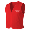 High Quality Adult Large Employee Uniform Vest Custom Sleeveless Zipper Vest