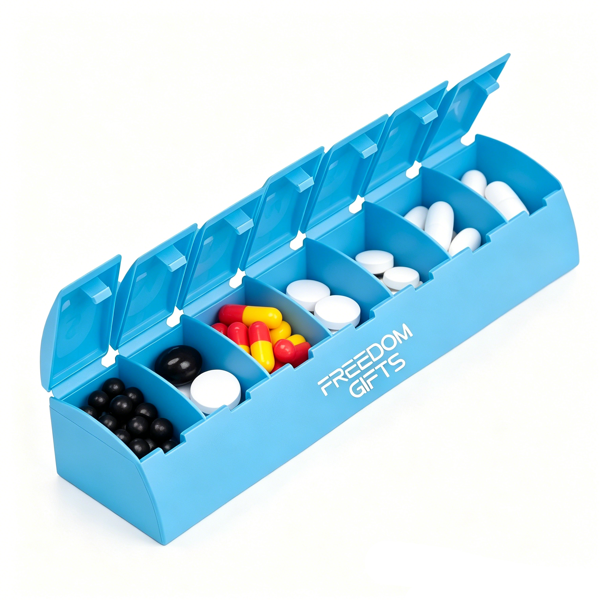 7 Days Medicine Container Plastic Pill Box Pill Storage Box for Travel
