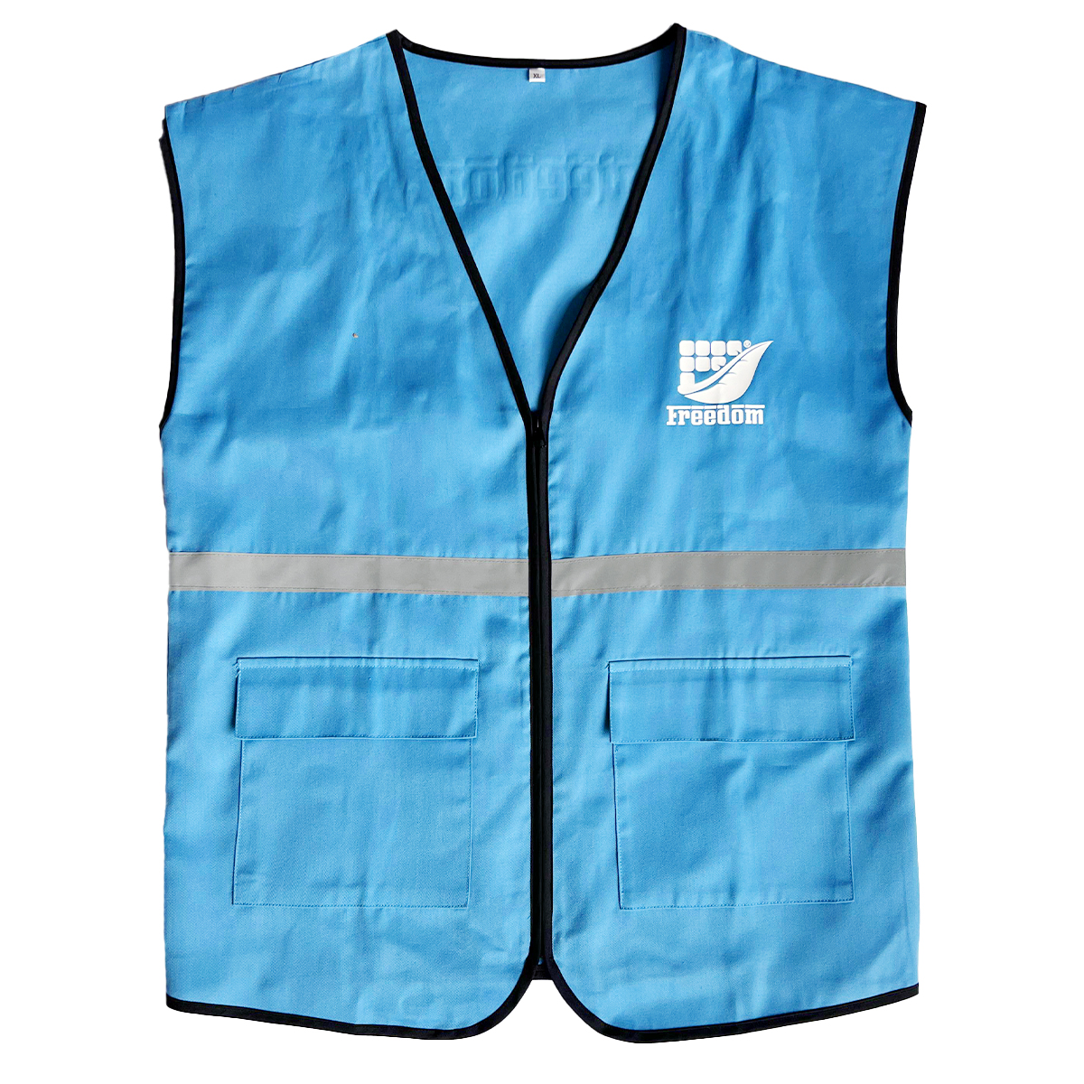 High Quality Adult Large Employee Uniform Vest Custom Sleeveless Zipper Vest