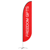 Outdoor Flying Banner Custom Logo Beach Feather Flags Advertising Flag