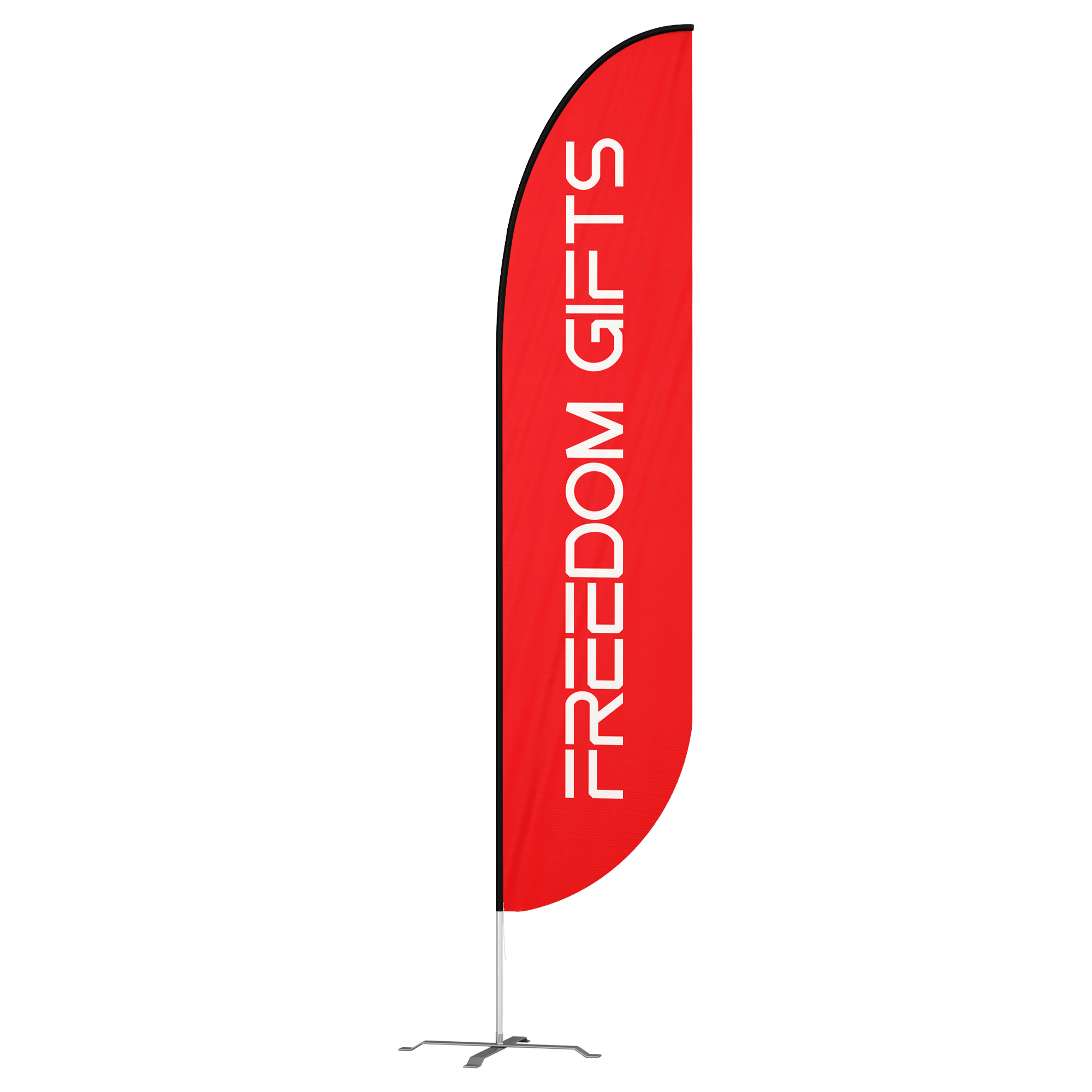 Outdoor Flying Banner Custom Logo Beach Feather Flags Advertising Flag